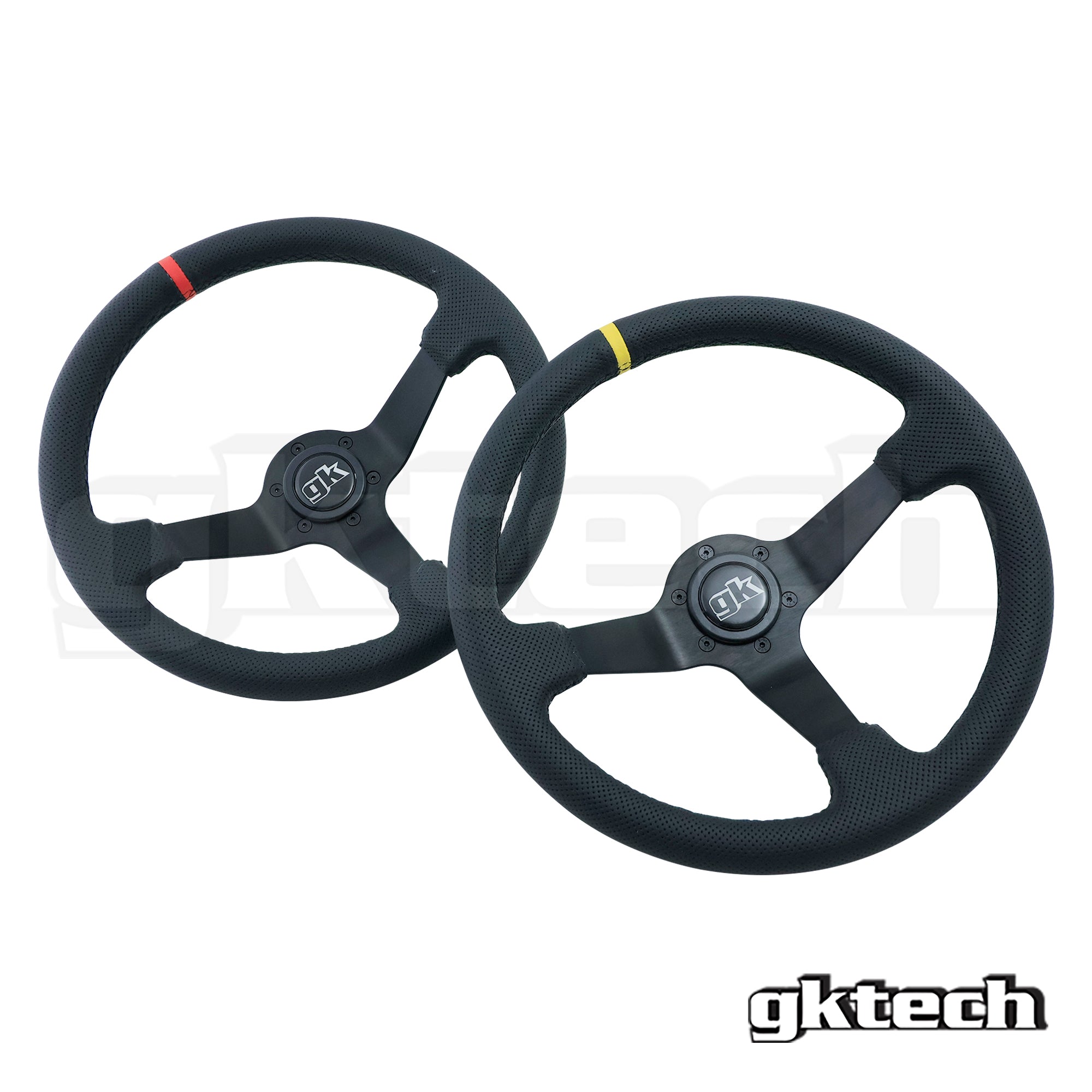 Steering wheel 350mm Deep dished perforated leather