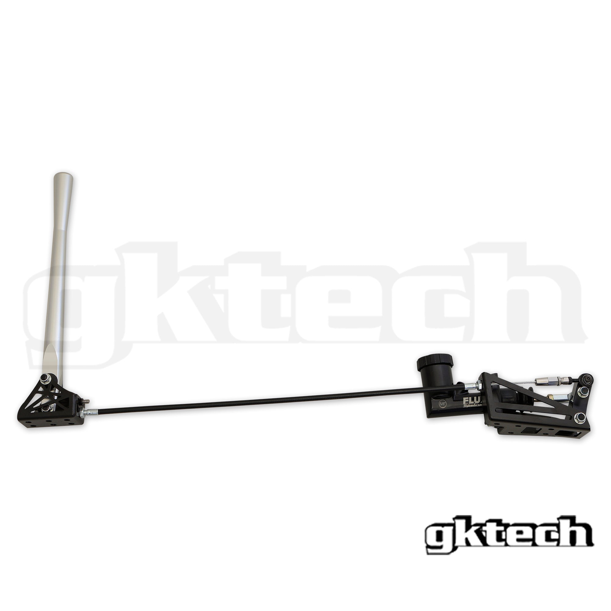 Hydraulic handbrake setup with remote lever