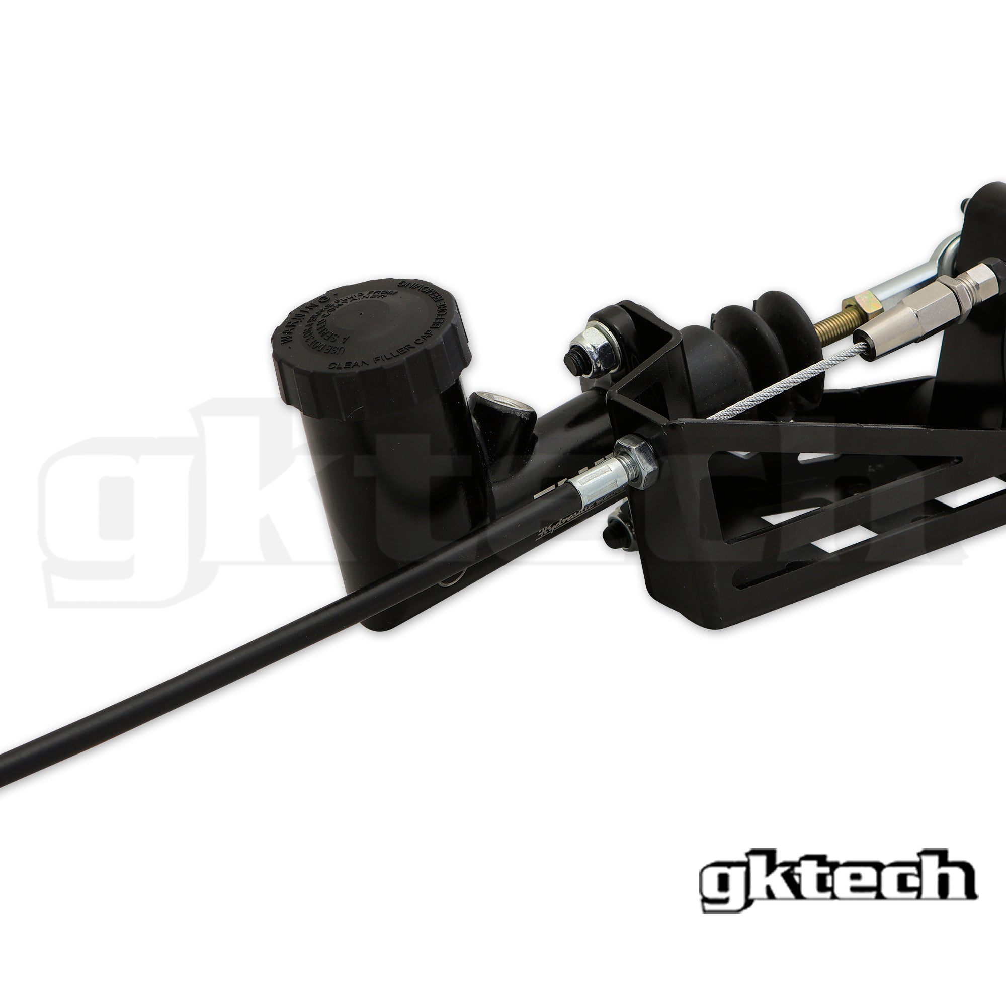 Hydraulic handbrake setup with remote lever