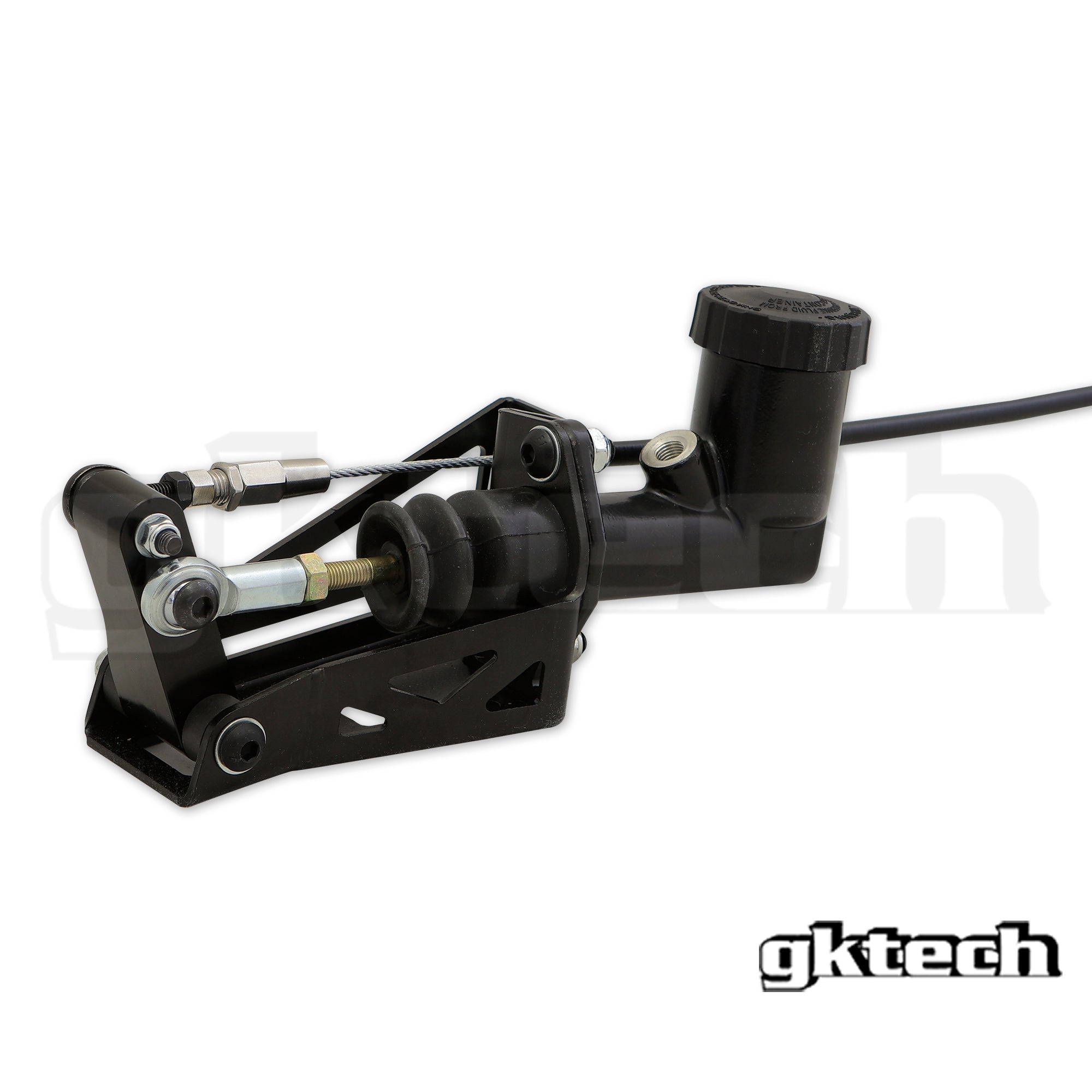 Hydraulic handbrake setup with remote lever