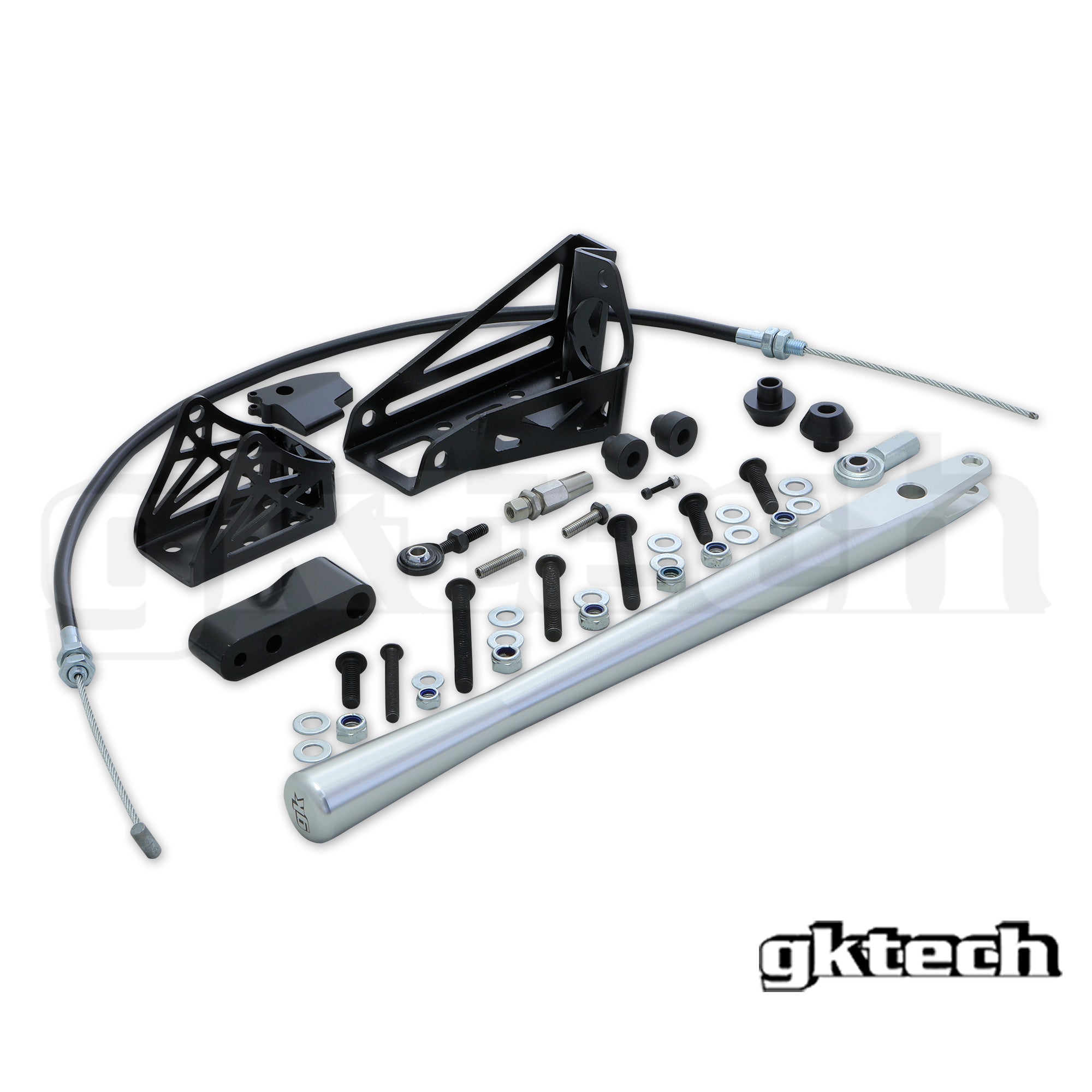 Hydraulic handbrake setup with remote lever