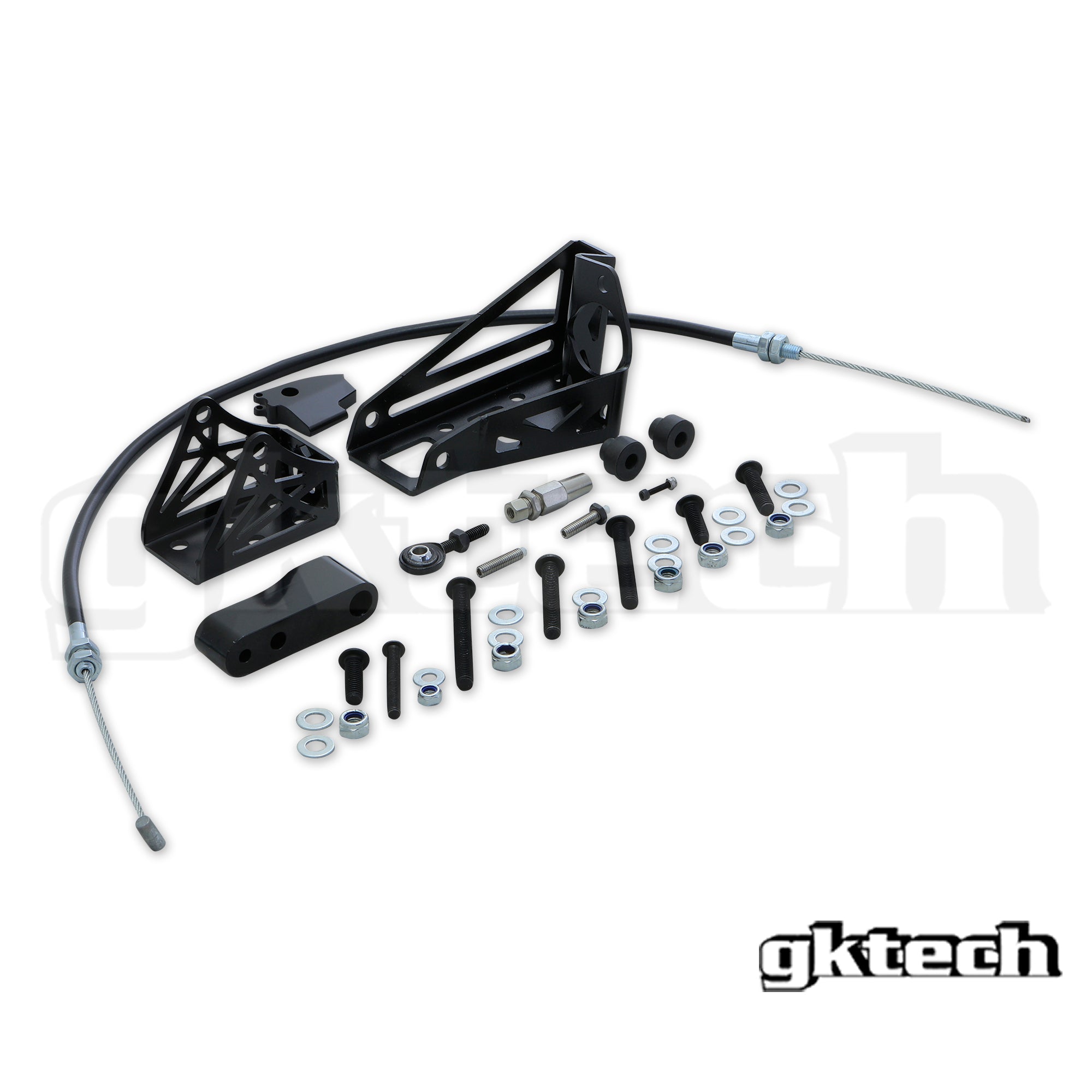 Hydraulic handbrake setup with remote lever