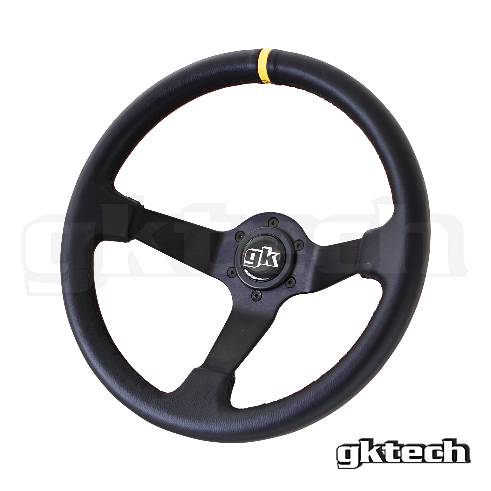 Steering wheel 350mm Deep dished leather