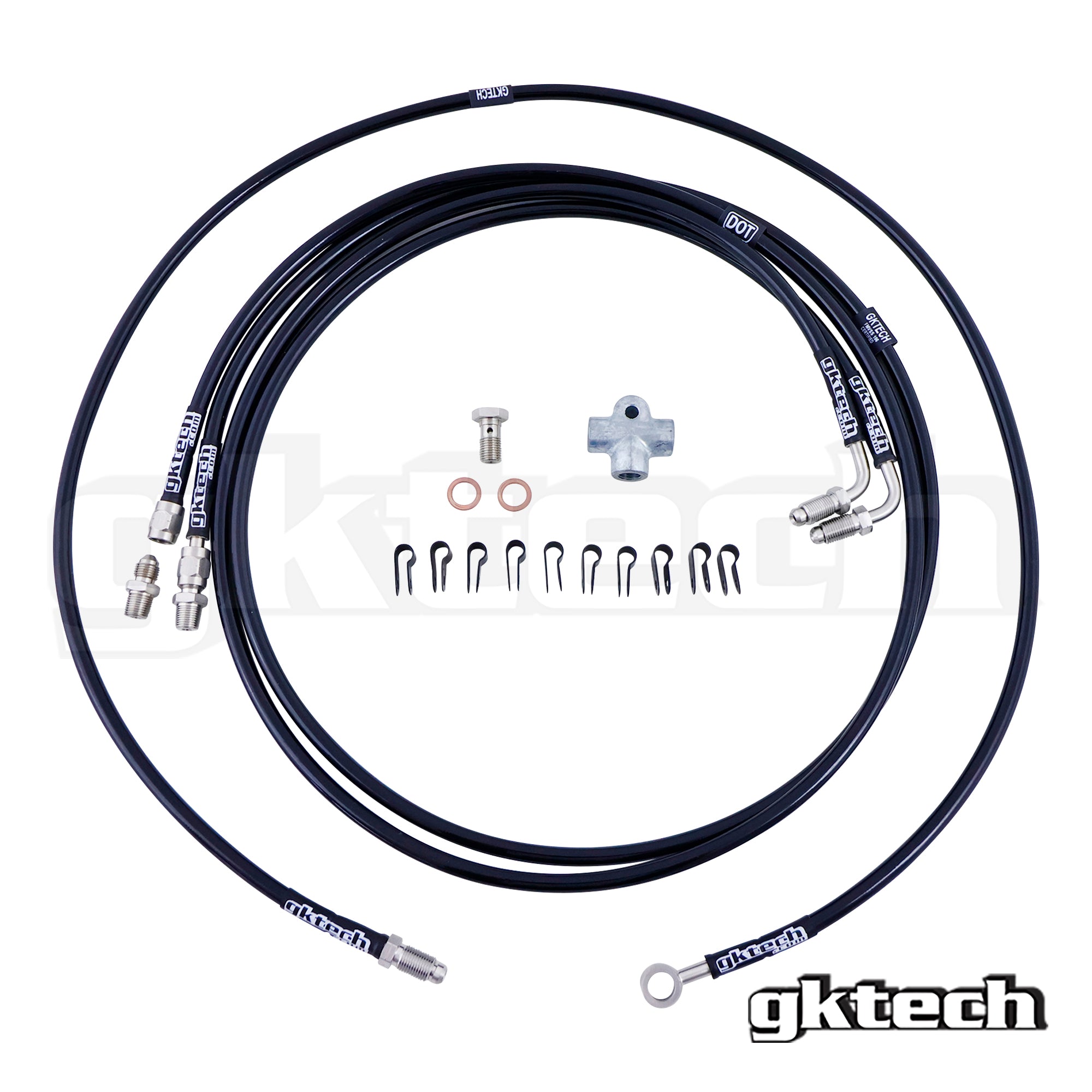 Toyota JZX Wilwood Stand Alone SS Braided Brake Line Kit