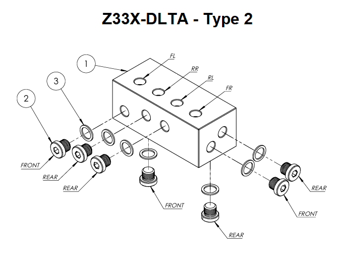 Z33 350Z/V35 Skyline ABS Delete Manifold - Type 2