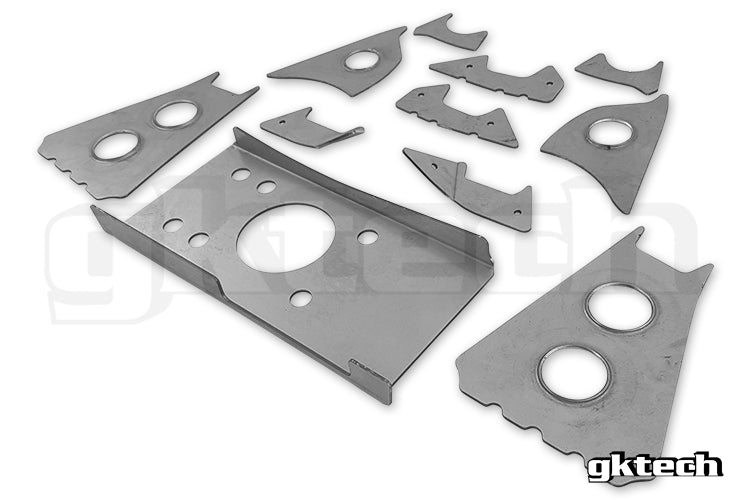 V2 S13/180sx/R32 GTS-T subframe weld in reinforcement plates