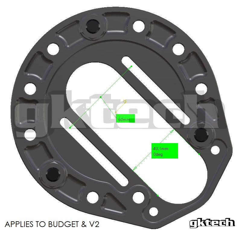 S-chassis offset camber strut tops