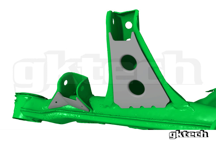 V2 S13/180sx/R32 GTS-T subframe weld in reinforcement plates