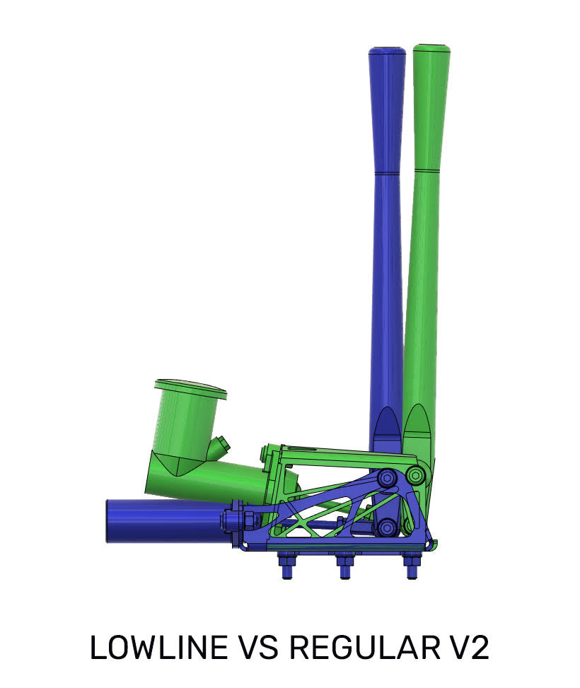 Lowline Hydraulic Handbrake assembly + handle