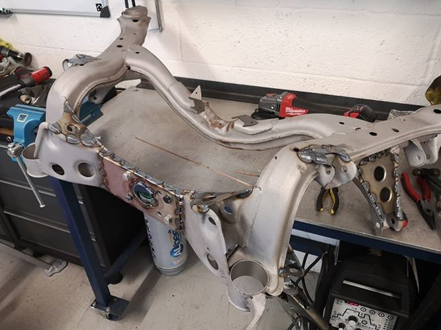 V2 S13/180sx/R32 GTS-T subframe weld in reinforcement plates