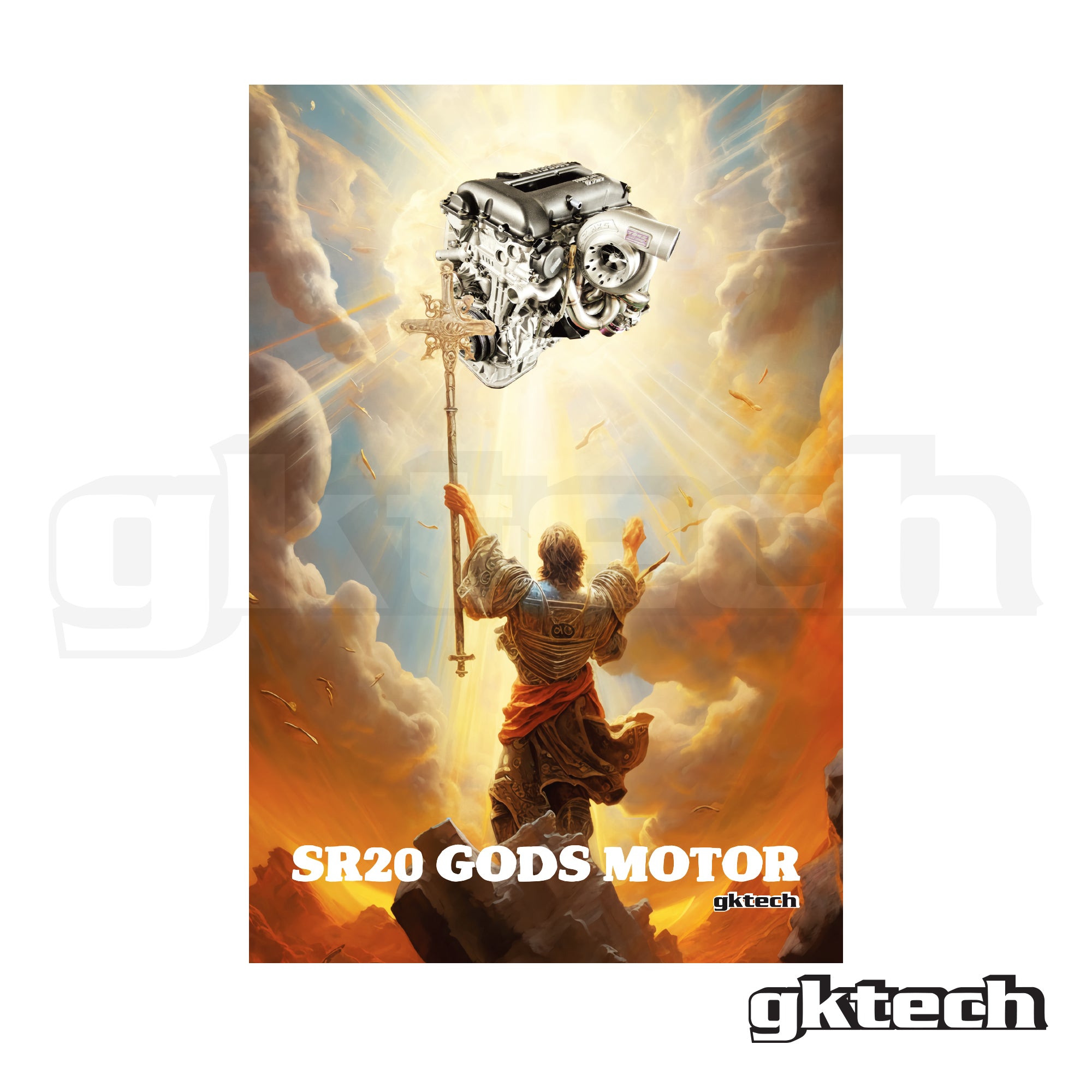 SR20 Gods motor garage banner