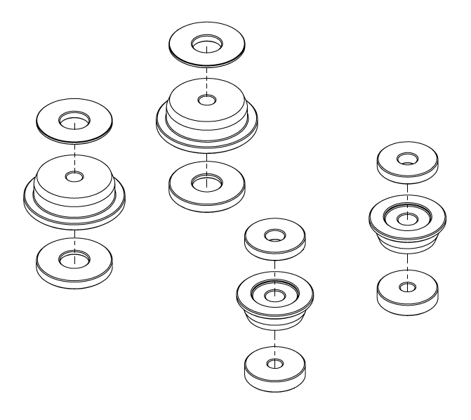IS200/IS300 Solid Rear Subframe Bushes