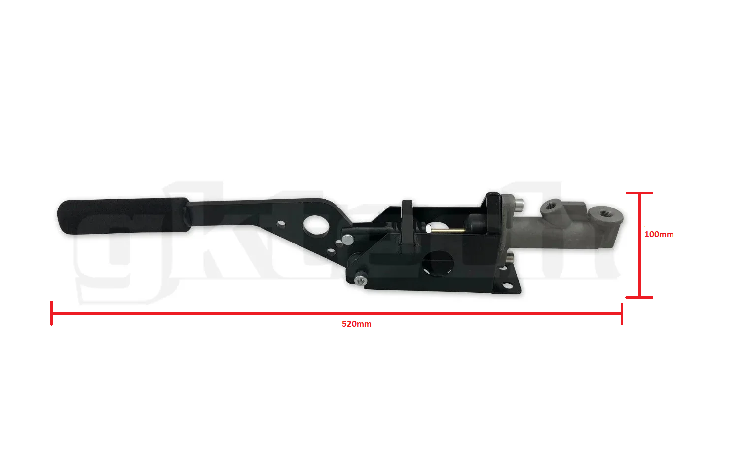 Budget hydraulic handbrake assembly and in-line braided line kit