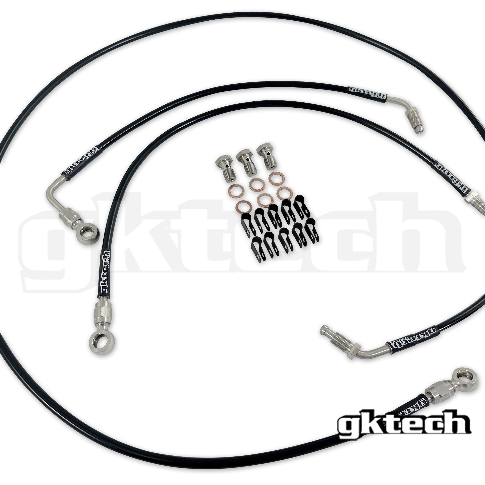 R33/R34 Engine bay brake line delete kit