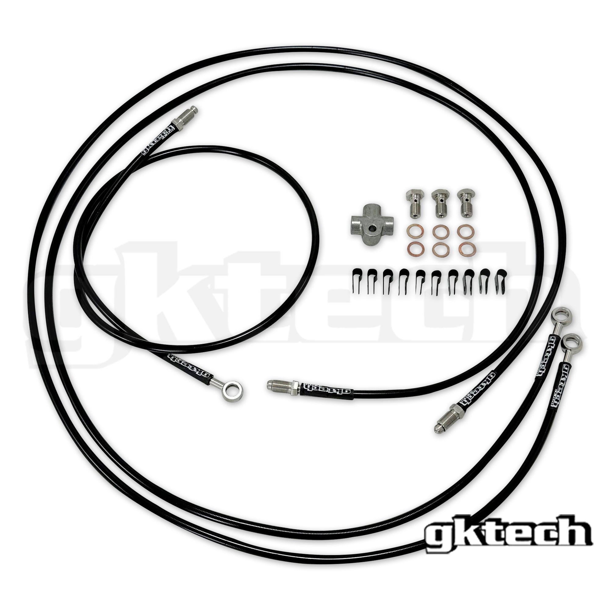 86 / GR86 / BRZ dual caliper braided brake line kit