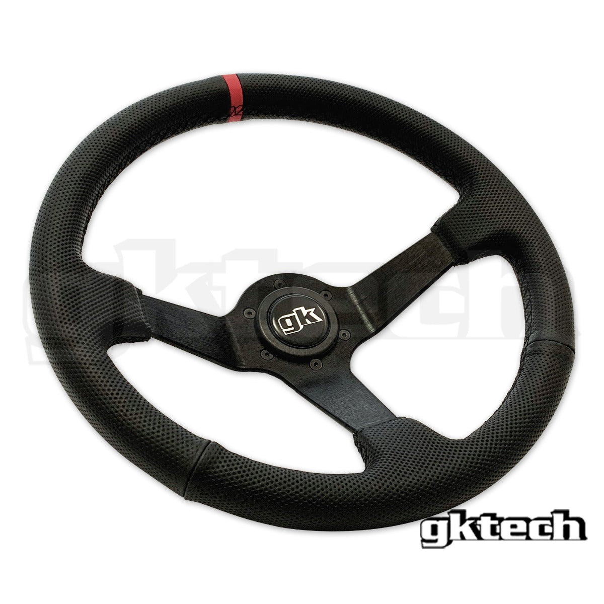 Steering wheel 350mm Deep dished perforated leather