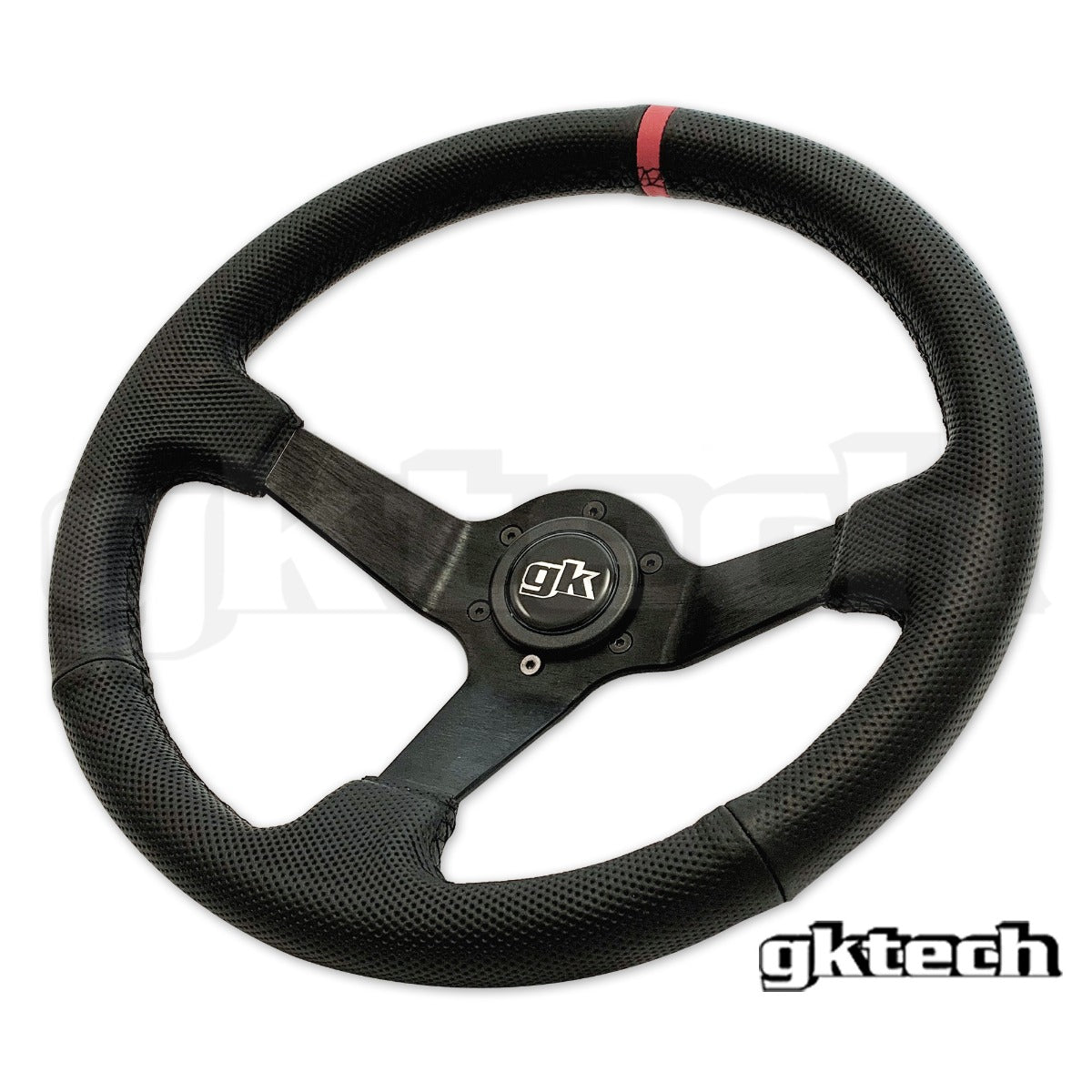 Steering wheel 350mm Deep dished perforated leather