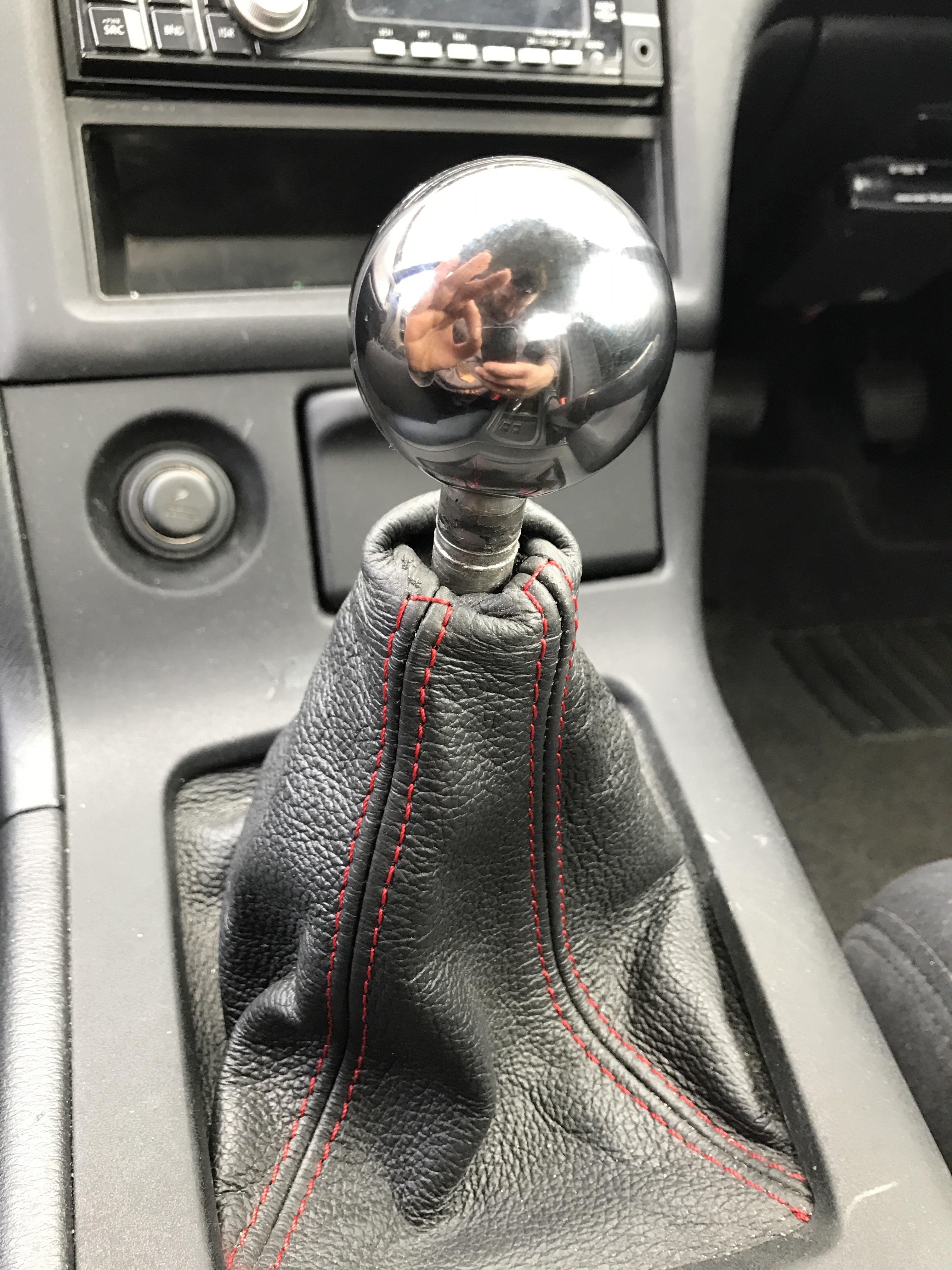 Weighted solid steel gearknob